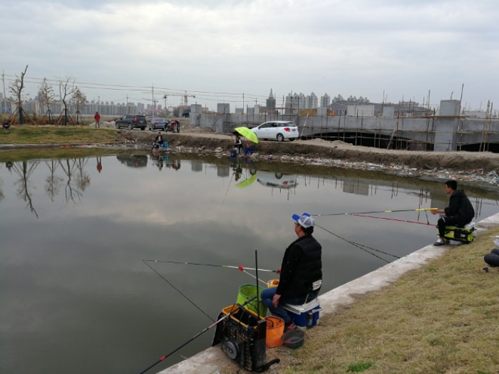 启东临海公路边河流
