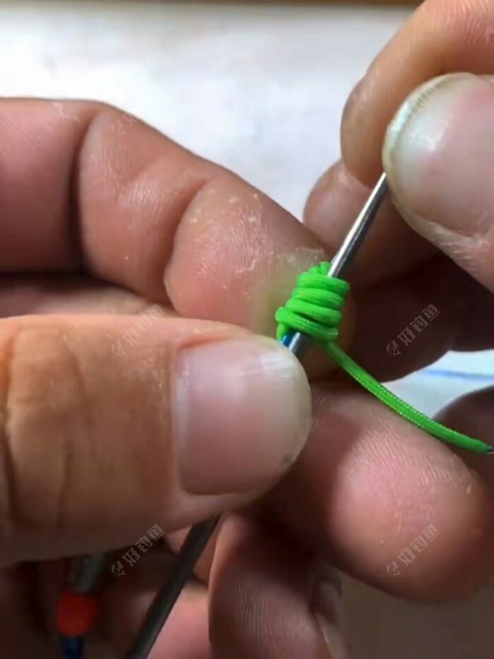 大物线组制作之加固竿稍结对接主线